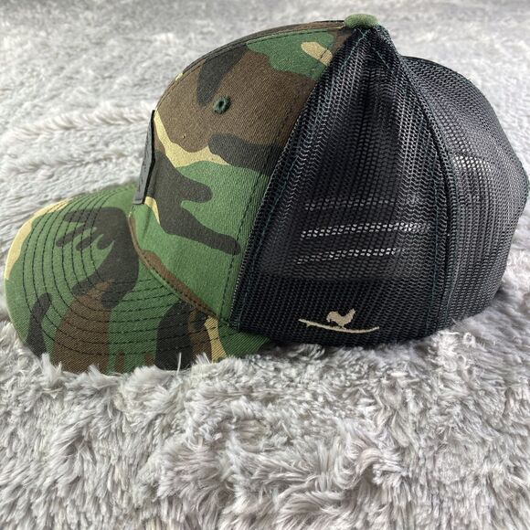 Richardson Camo Hat Cap Adjustable Green Brown Black Camouflage Snapback Mesh - Picture 4 of 9
